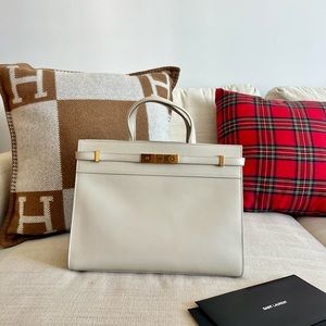 Saint Laurent Manhattan Bag White